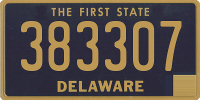 DE license plate 383307