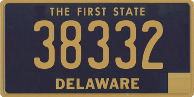 DE license plate 38332