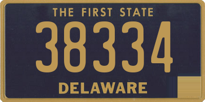 DE license plate 38334