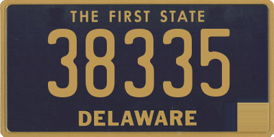 DE license plate 38335