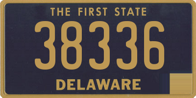 DE license plate 38336