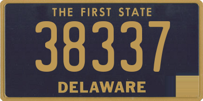 DE license plate 38337
