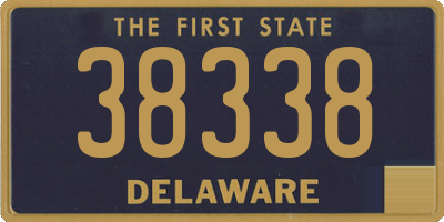 DE license plate 38338