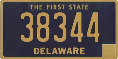 DE license plate 38344