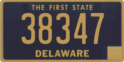DE license plate 38347