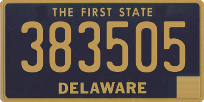 DE license plate 383505