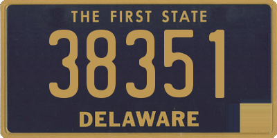 DE license plate 38351