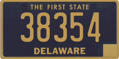 DE license plate 38354