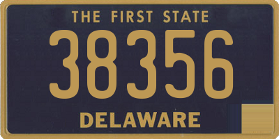 DE license plate 38356