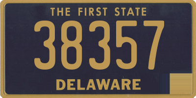 DE license plate 38357