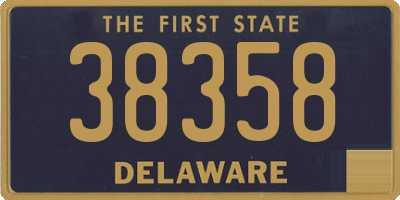 DE license plate 38358