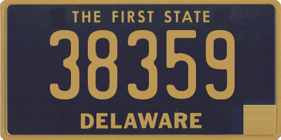 DE license plate 38359