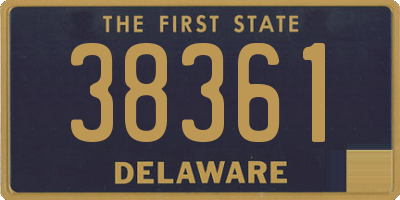 DE license plate 38361