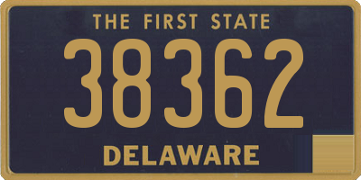 DE license plate 38362