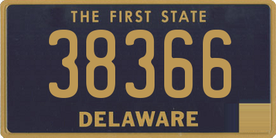 DE license plate 38366