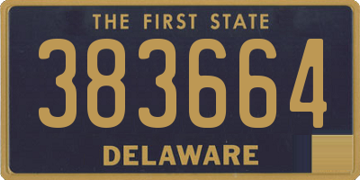 DE license plate 383664
