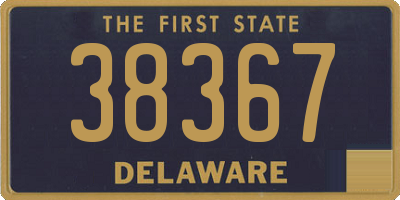 DE license plate 38367