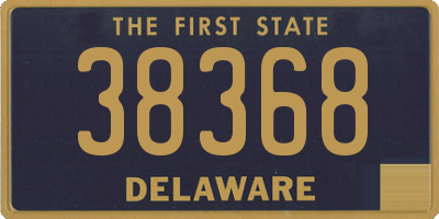 DE license plate 38368