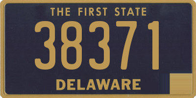 DE license plate 38371