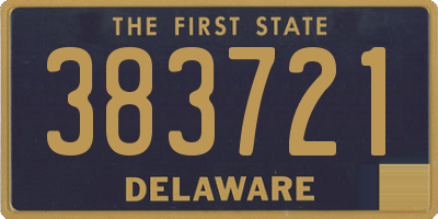 DE license plate 383721