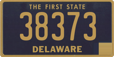DE license plate 38373