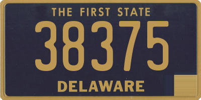 DE license plate 38375