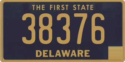 DE license plate 38376