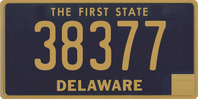 DE license plate 38377