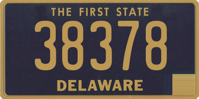 DE license plate 38378