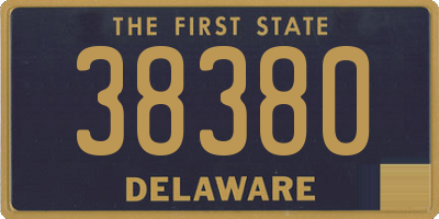 DE license plate 38380