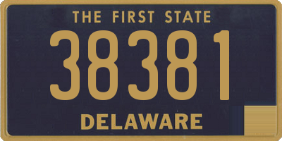 DE license plate 38381