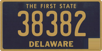 DE license plate 38382