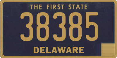 DE license plate 38385