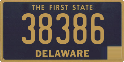 DE license plate 38386
