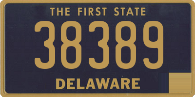 DE license plate 38389