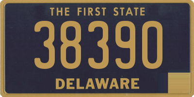 DE license plate 38390