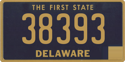 DE license plate 38393