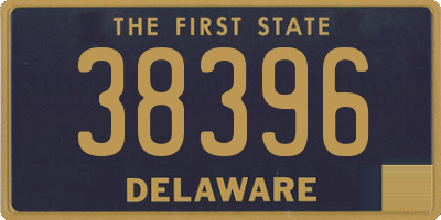DE license plate 38396