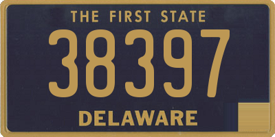 DE license plate 38397