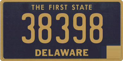 DE license plate 38398