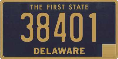 DE license plate 38401