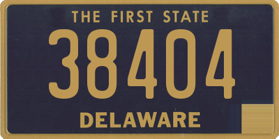 DE license plate 38404