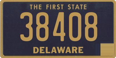 DE license plate 38408
