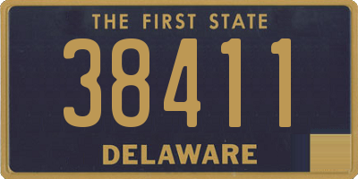 DE license plate 38411