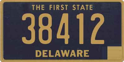 DE license plate 38412