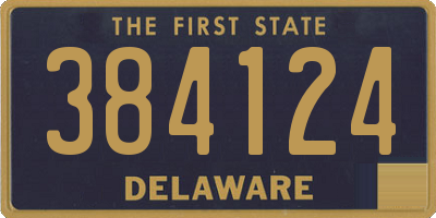 DE license plate 384124