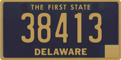DE license plate 38413