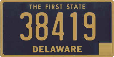 DE license plate 38419