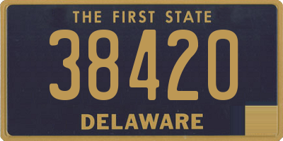 DE license plate 38420