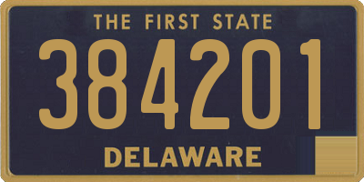 DE license plate 384201